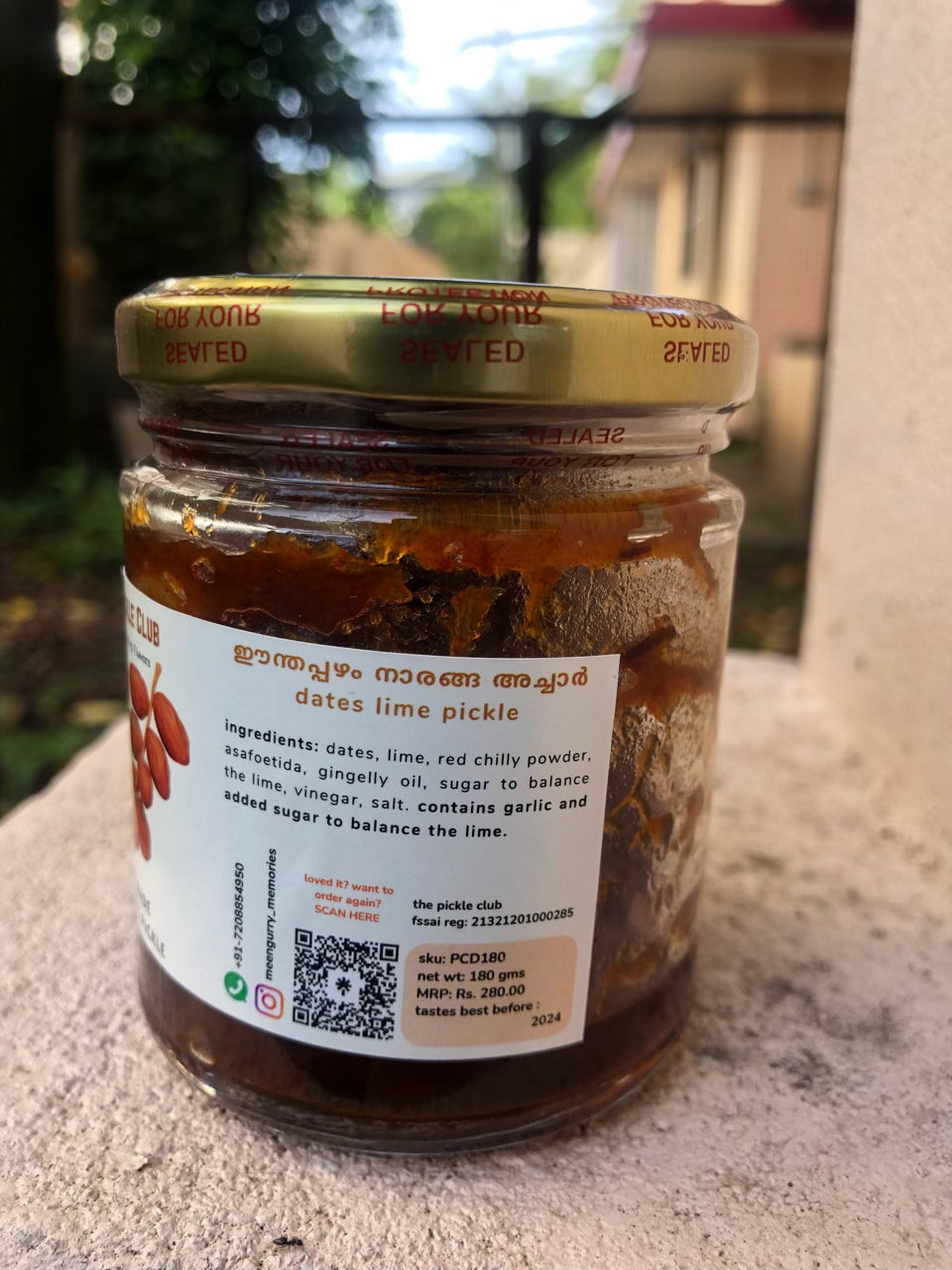 Homemade Naaranga Dates Pickle-Tocco