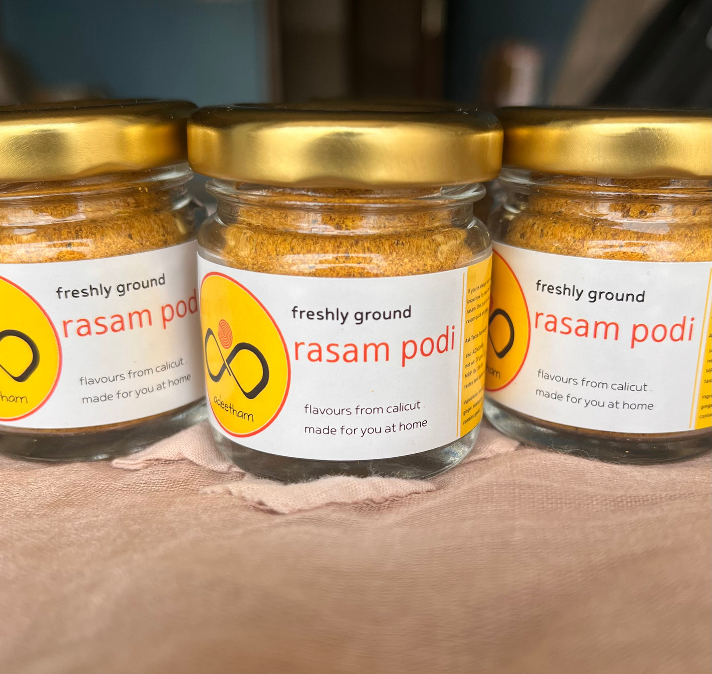 Homemade Rasam Podi-Masala-Adeetham-Tocco