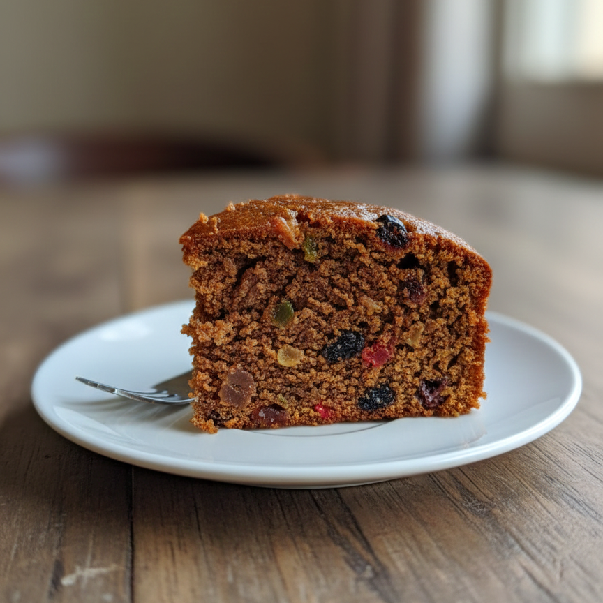 super moist eggless plum cake for Christmas