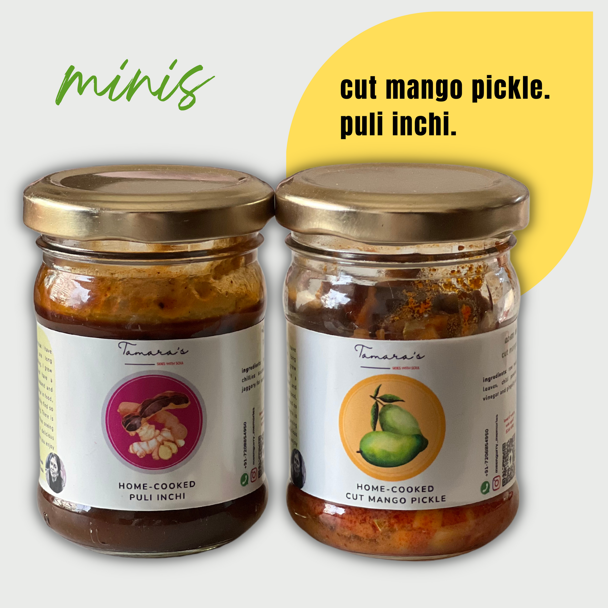 Puli Inchi Mango Pickle Combo-Tocco